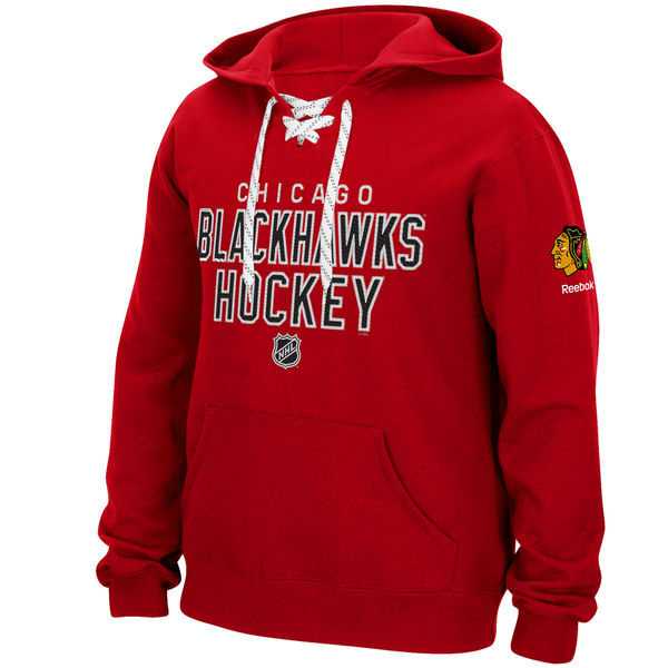 Men's Chicago Blackhawks Reebok Stitch Em Up Lace Hoodie - Red,We sell and wholesale Men's Chicago Blackhawks Reebok Stitch Em Up Lace Hoodie - Red on line form chian!